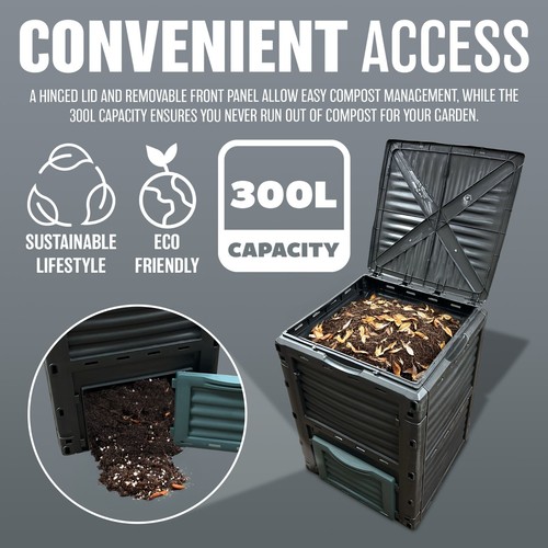 300l garden compost bin - 300l,