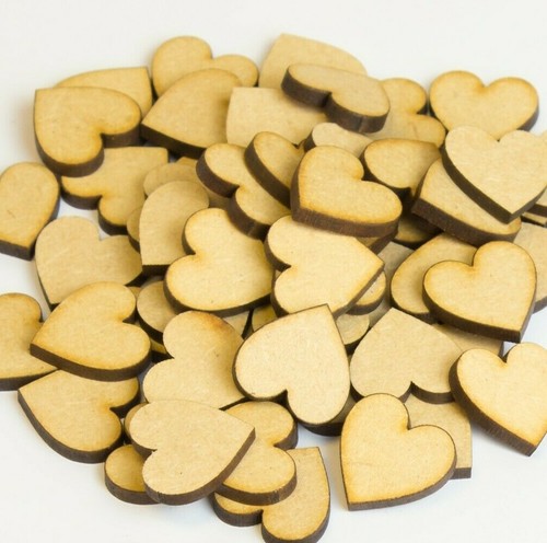 Wooden love hearts - wooden,