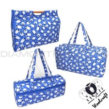 Woolcraft Knitting Storage Bag Wool Bags Yarn Craft Blue Sheep Design UK