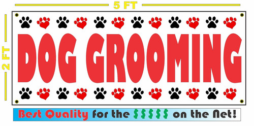 Dog grooming banner - sign, new