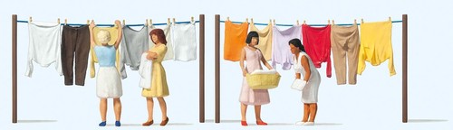 Women hanging laundry oo - women,