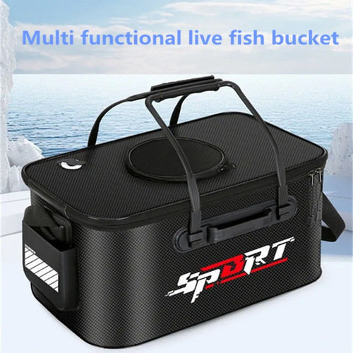 Portable live fish - fish, bucket