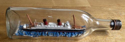 Vintage ship bottle - vintage,