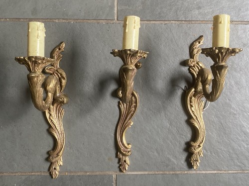 Vintage trio cast brass - trio,