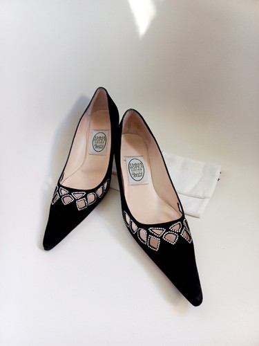 Emma hope black suede lattice - suede,