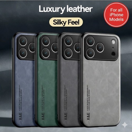 Magnetic luxury leather case - leather,