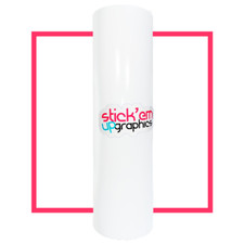 12 INCH GLOSS WHITE WINDSCREEN SUN STRIP TOURING CAR VAN SUNSTRIP