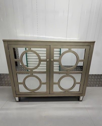 Gold mirrored sideboard - gold,
