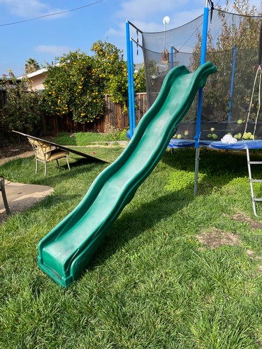 Foot green wave slide - 10-foot, for