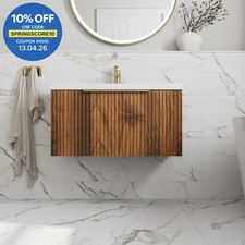 Fluted 800mm Bathroom Vanity
