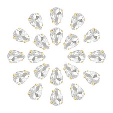 20Pcs Teardrop Sew on