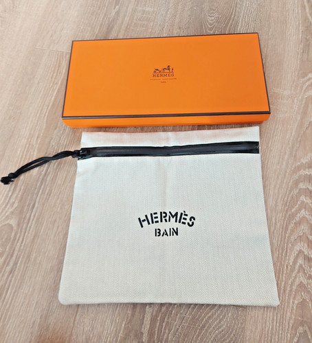 Hermès toile bain clutch - bain,
