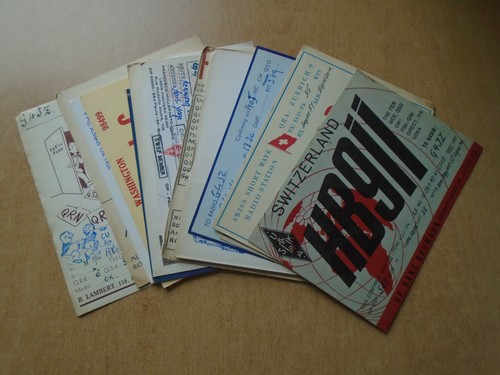 Qsl radio cards 22 x - -,