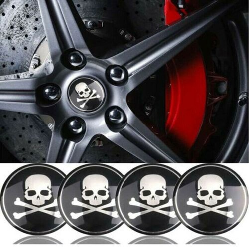 56mm skull cap - skull, vehicle