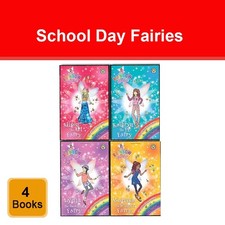 Rainbow Magic School Day Fairies Collection 4 Books Set by Daisy Meadows NEW