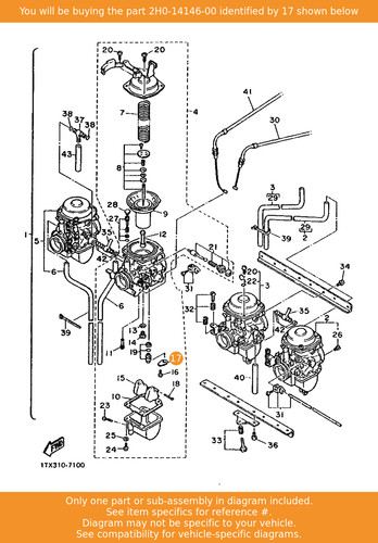 Yamaha plate 2h0 - yamaha, 2h0-14146-00