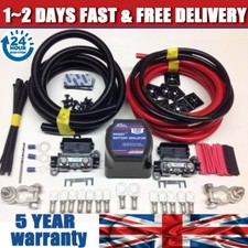 Heavy Duty Split Charge Relay Kit - Leisure Battery 140 Amp x 5M Power Cable