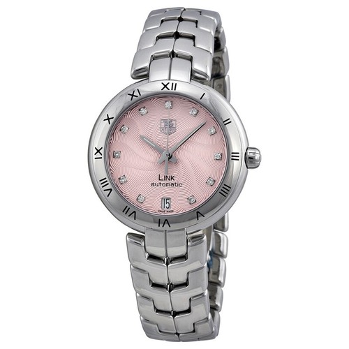 Tag heuer link automatic pink - tag,