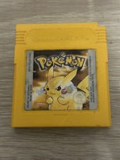 Genuine Pokemon Yellow Gameboy cartridge PAL