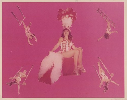Hunt bros circus showgirl - circus,