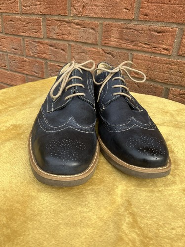 Anatomic dark blue brogues men - dark,