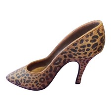 Just the Right Shoe Leopard High Heal Shoe #25017