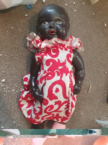 Vintage pedigree black doll - black,