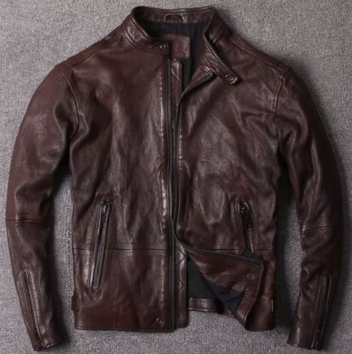Men biker brown vintage - biker,