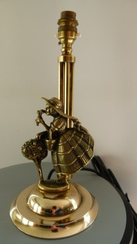 Art deco brass crinoline lady - deco,