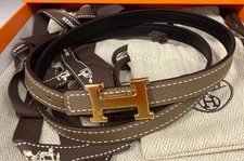 Authentic HERMES Gold Tone H