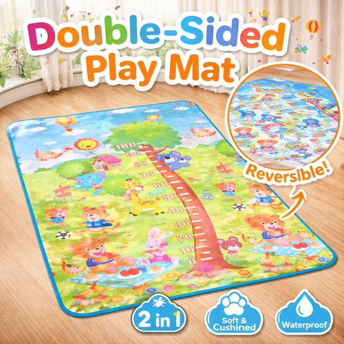 Sided large baby play mat - large,