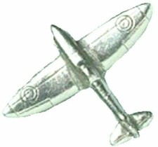 Spitfire Badge Pin Silver