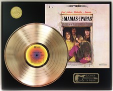 Mamas And The Papas - Self Title  Gold LP Record Plaque Display