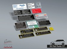 Fiat Punto / Punto Cabrio / Punto GT STICKER KIT First Series | 17 Stickers