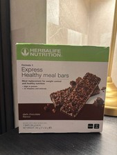 Herbalife Formula 1 Express Healthy Meal Bars Dark Chocolate 7 bars per box -NEW