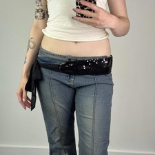 Y2K vintage sequin embellished