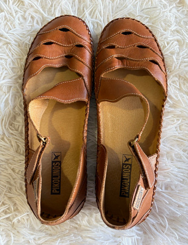 Pikolinos brown leather - leather, mary