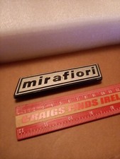 Original Fiat mirafiori car badge / emblem Metal Badge Rare 