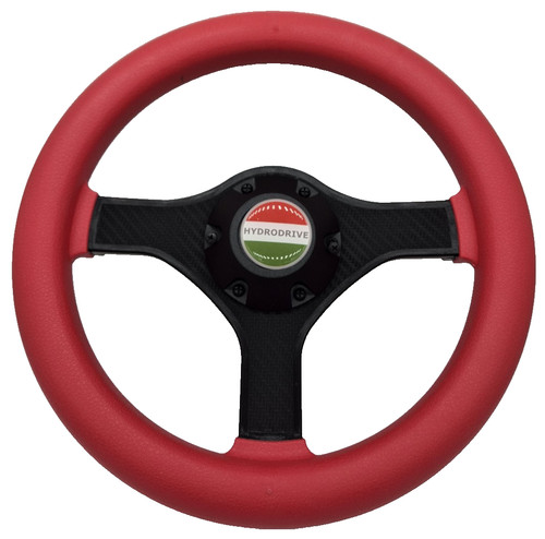 Boat steering wheel red - steering,