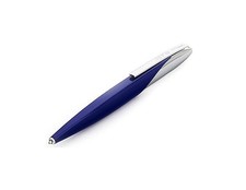 S.T. Dupont Jet 8 Ballpoint Pen - Dark Blue / Chrome - 444105