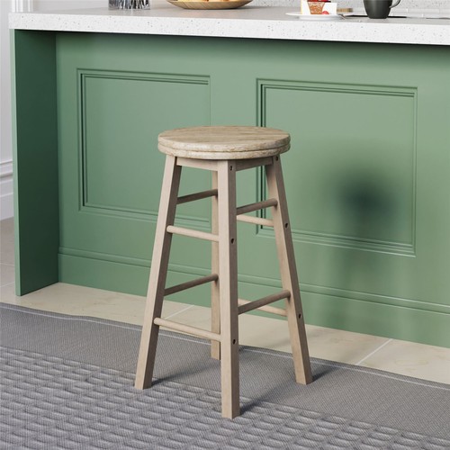 Wooden revolving stool light - stool,