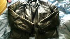 vintage motorcycle cowhide