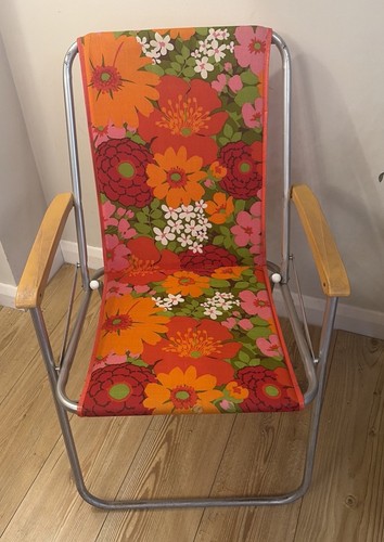 Vintage 60s 70s floral folding - vintage,