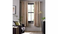 SAVE 50% Argos Jaquard Fully Lined Eyelet Curtains - Cream 168 x 229cm (2257)