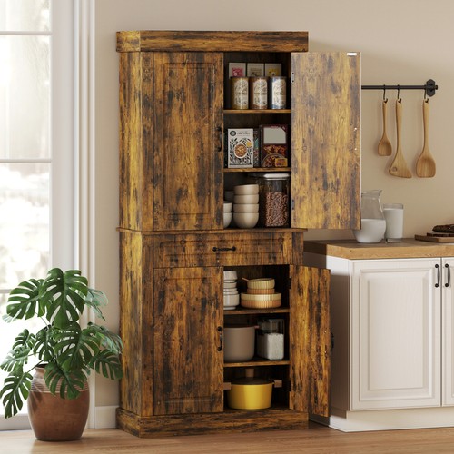 Rustic kitchen cupboard - kitchen, tall