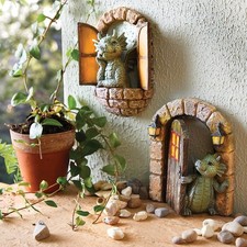 Set of 2 Outdoor Garden Dragon