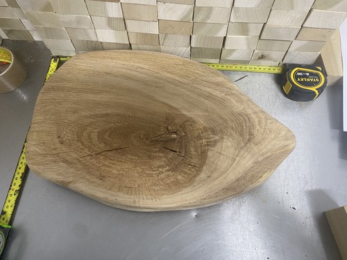 Solid oak natural - live, edge