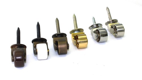 32mm solid brass - 1¼", castor