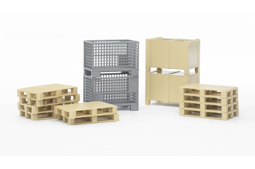 Bruder logistics set 2x - logistics, w/