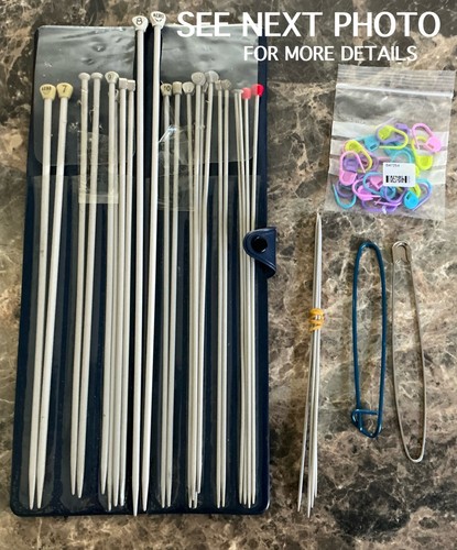 Vintage knitting needle - needle, case